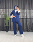 9338-Pantolon Takım-Lacivert