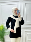 9532-Selin Triko Takım-Ekru