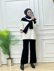 9532-Selin Triko Takım-Siyah