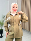 Bd5570-Çizgili Spor Takım-Yeşil