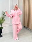 Br5570-Çizgili Spor Takım-Pembe