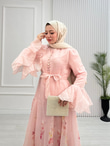 Dg5303-Lolyy Elbise-Pembe
