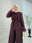 Dn3633-Alaçatı Vual Takım-Mürdüm