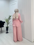 Dn3633-Alaçatı Vual Takım-Pembe