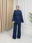 Dx3627-Çift Kemerli Takım-Lacivert