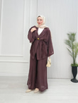 Fb5366-Safir Pantolon Takım-Mürdüm