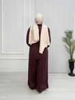 Fb5366-Safir Pantolon Takım-Mürdüm
