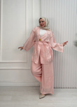Fb5366-Safir Pantolon Takım-Pembe