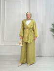 Fb5366-Safir Pantolon Takım-Yeşil