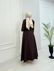 Fd3431-Kayra Etekli Takım-Kahverengi