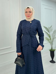 Fd3431-Kayra Etekli Takım-Lacivert