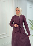 Fd3431-Kayra Etekli Takım-Mürdüm