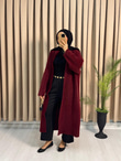 Fx2083-Angora Hırka-Bordo