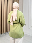 Gb0012-Müslin Kimono-Yeşil