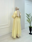 Gw2560-Lisa Vual Maxi Elbise-Sarı