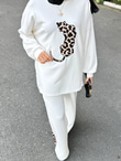 Gx1079-Leopar Takım-Beyaz