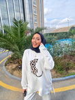 Gx1079-Leopar Takım-Beyaz