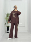 Gx1079-Leopar Takım-Koyu Kahverengi