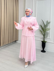 Gz4466-Asalet Etekli Takım-Pembe