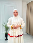 Hr6809-Seren Elbise-Beyaz