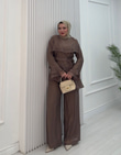 Hw5364-Sofya Vual İkili Takım-Kahverengi