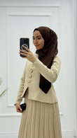 Hx1878-Rabia Takım-Krem