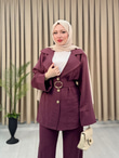 Hx3626-Milya İkili Takım-Mürdüm