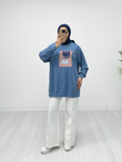 Hx3839-Basic Sweat-Mavi