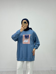 Hx3839-Basic Sweat-Mavi