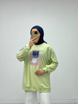 Hx3839-Basic Sweat-Yeşil