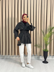 Hx4632-Kısa Kaban-Lacivert