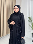 Hx5299-Deluxe Abaya-Siyah