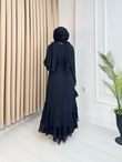 Hx5299-Deluxe Abaya-Siyah