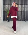 Jx1167-Jessica Takım-Bordo