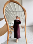 Jx3966-Diora Elbise-Mürdüm