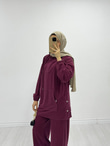Jx8987-İkili Takım-Bordo