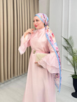 Kd5300-Vual Elbise-Açık Pembe