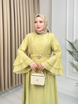 Kd5300-Vual Elbise-Yeşil