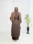 Kx5367-Sofya Pantolon Takım-Koyu Kahverengi