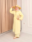 Kx5367-Sofya Pantolon Takım-Sarı