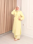 Kx5367-Sofya Pantolon Takım-Sarı