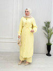 Kx5367-Sofya Pantolon Takım-Sarı