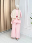 Kx5557-Venedik Pantolon Takım-Pembe