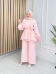 Kx5557-Venedik Pantolon Takım-Pembe