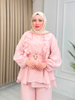Kx5557-Venedik Pantolon Takım-Pembe
