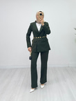 Kx9678-Blazer Takım-Haki
