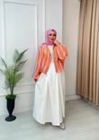Ls8233-Vual Bomber Ceket-Pembe