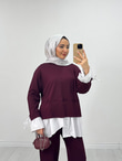 Lx1033-Bilse Takım-Bordo