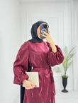Lx3334-Eftelya Abiye-Bordo