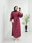 Lx3334-Eftelya Abiye-Bordo